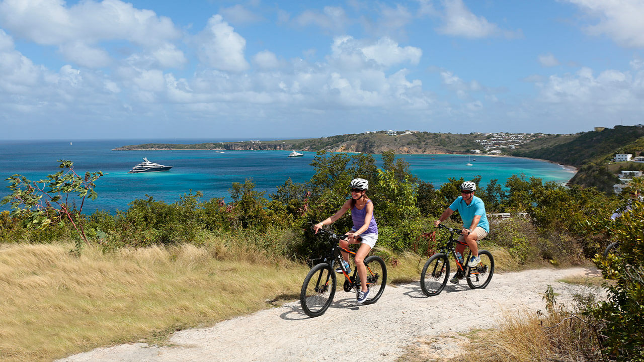 Biking Sandy Ground, Anguilla