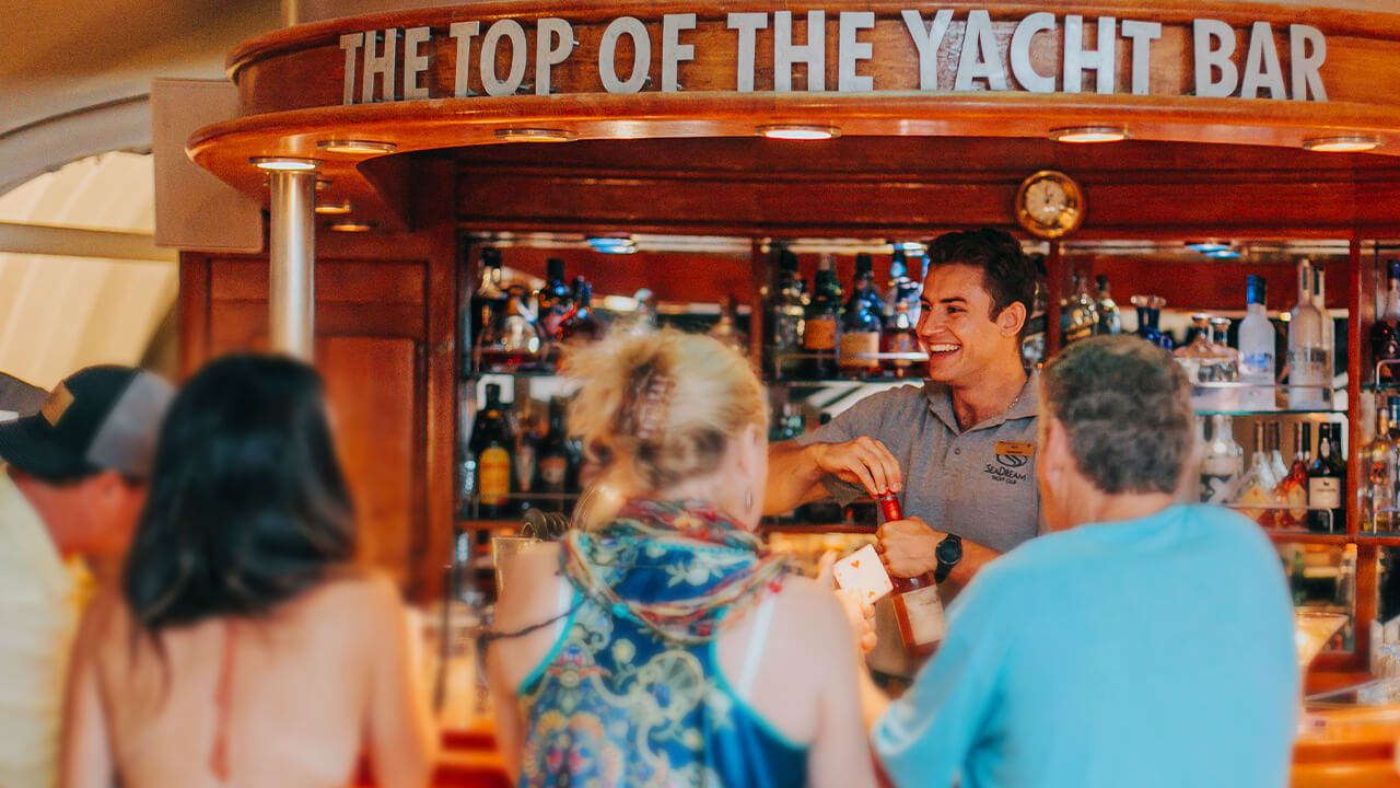 Al fresco oasis at Top of the Yacht Bar