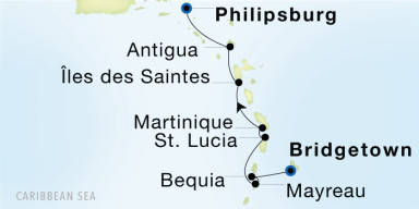 7-Day Cruise from Bridgetown, Barbados to Philipsburg: Bridgetown, Barbados to Philipsburg