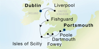 7-Day  Luxury Voyage from Dublin to Portsmouth, England: British Isles Discovery