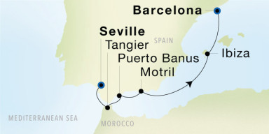 7-Day  Luxury Voyage from Seville to Barcelona: Morocco & the Costa del Sol