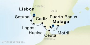 8-Day  Luxury Voyage from Lisbon to Malaga: Western Mediterranean Explorer