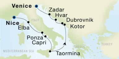 10-Day  Luxury Voyage from Nice to Venice: Mediterranean & Adriatic Explorer