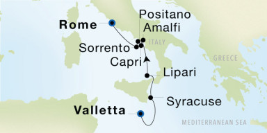 7-Day  Luxury Cruise from Valletta to Rome (Civitavecchia): Solar Eclipse Sojourn