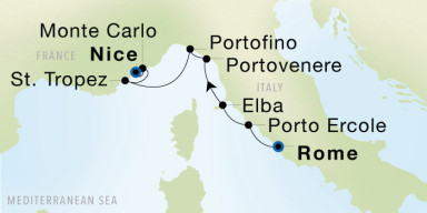 7-Day  Luxury Voyage from Rome (Civitavecchia) to Nice: French & Italian Riviera Dream