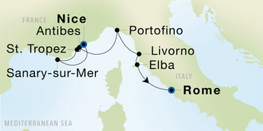 7-Day Cruise from Nice to Rome (Civitavecchia): French & Italian Riviera Dream