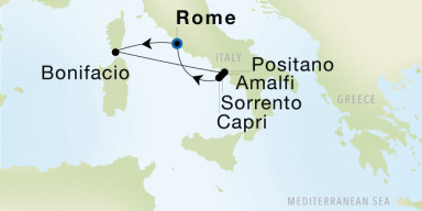 7-Day  Luxury Cruise from Rome (Civitavecchia) to Rome (Civitavecchia): Corsica & the Amalfi Coast