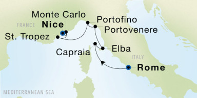 7-Day  Luxury Voyage from Rome (Civitavecchia) to Nice: French & Italian Riviera Dream