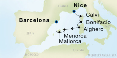 7-Day Cruise from Nice to Barcelona: Western Mediterranean Delight